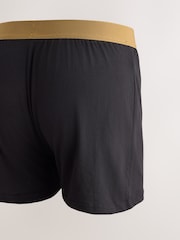 Black Rich Waistbands 5 Pack Loose Cotton Rich Boxers - Image 7 of 9