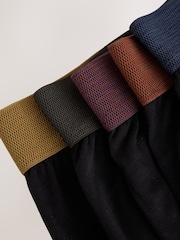 Black Rich Waistbands 5 Pack Loose Cotton Rich Boxers - Image 8 of 9
