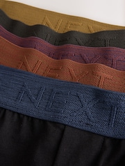 Black Rich Waistbands 5 Pack Loose Cotton Rich Boxers - Image 9 of 9
