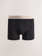 Black Neutral Marl Waistbands Trunk Boxers 5 Pack - Image 3 of 9