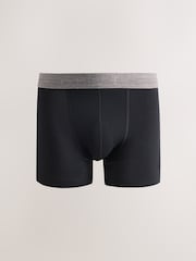 Black Neutral Marl Waistbands Trunk Boxers 5 Pack - Image 5 of 9