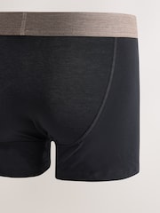 Black Neutral Marl Waistbands Trunk Boxers 5 Pack - Image 7 of 9