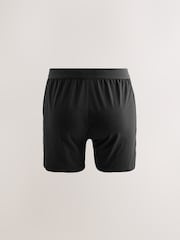 Black Marl Text Waistband - Boxers riches en coton coupe ample - Image 13 de 15