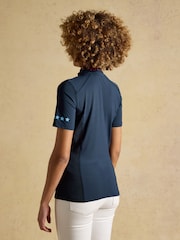 Joules Navy Official Badminton Horse Trials 1/4 Zip Active Top - Image 2 of 8