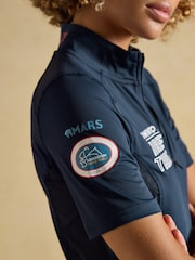 Joules Navy Official Badminton Horse Trials 1/4 Zip Active Top - Image 3 of 8