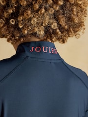 Joules Navy Official Badminton Horse Trials 1/4 Zip Active Top - Image 7 of 8