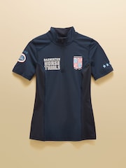 Joules Navy Official Badminton Horse Trials 1/4 Zip Active Top - Image 8 of 8