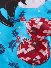 Blue Jingle Balls Novelty Christmas Cotton Rich Boxers - Image 5 of 5