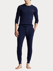 Polo Ralph Lauren Blue Waffle-Knit Joggers - Image 3 of 4