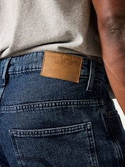 FatFace Indigo Blue Relaxed Straight Fit Canvas Weave Jeans - Image 6 of 7