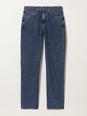 FatFace Indigo Blue Relaxed Straight Fit Canvas Weave Jeans - Image 7 of 7