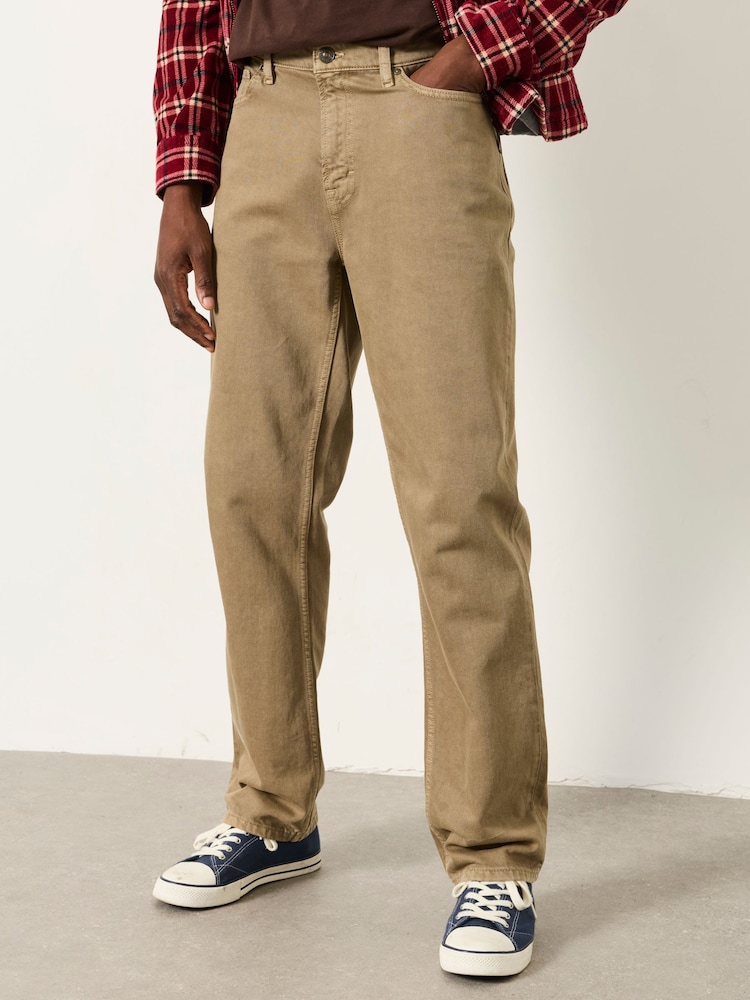 FatFace Stone Relaxed Straight Fit Jeans - Image 1 of 6