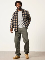 FatFace Dark Green Relaxed Straight Fit Jeans - Image 4 of 6