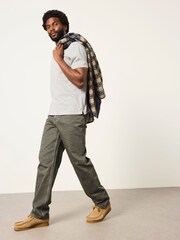 FatFace Dark Green Relaxed Straight Fit Jeans - Image 5 of 6