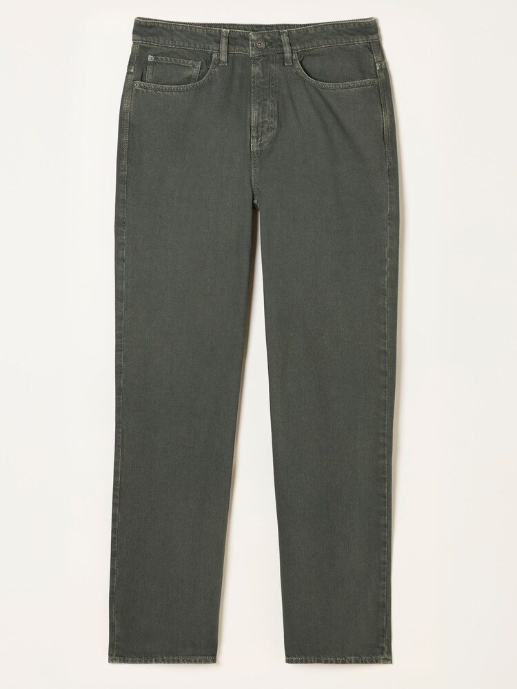 FatFace Dark Green Relaxed Straight Fit Jeans - Image 6 of 6