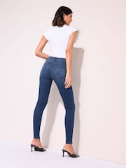 Friends Like These Mid Wash High Waisted Zip Front Jeggings - Image 4 of 5