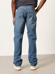 Орташа көк - FatFace Relaxed Straight Fit Jeans - 4суретінің 2 суреті