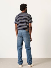Орташа көк - FatFace Relaxed Straight Fit Jeans - 4суретінің 4 суреті
