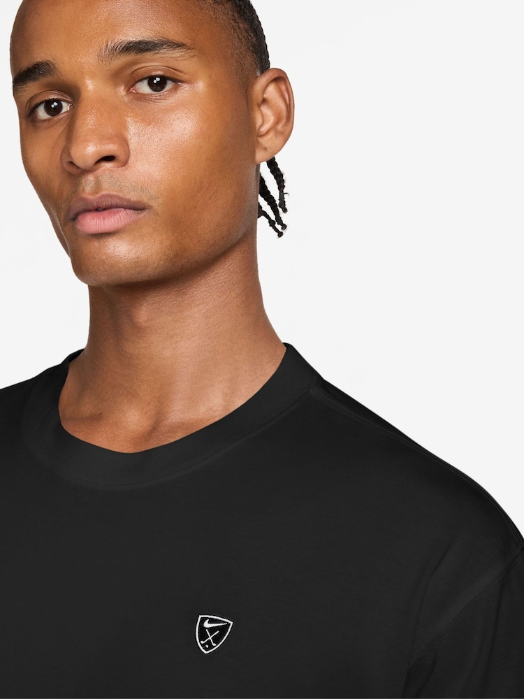 Noir - Nike Dri-FIT Loose Golf T-Shirt - Image 3 sur 3