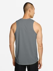 Nike Smokey Blue Miler Dri-FIT Running Vest - Image 2 of 3