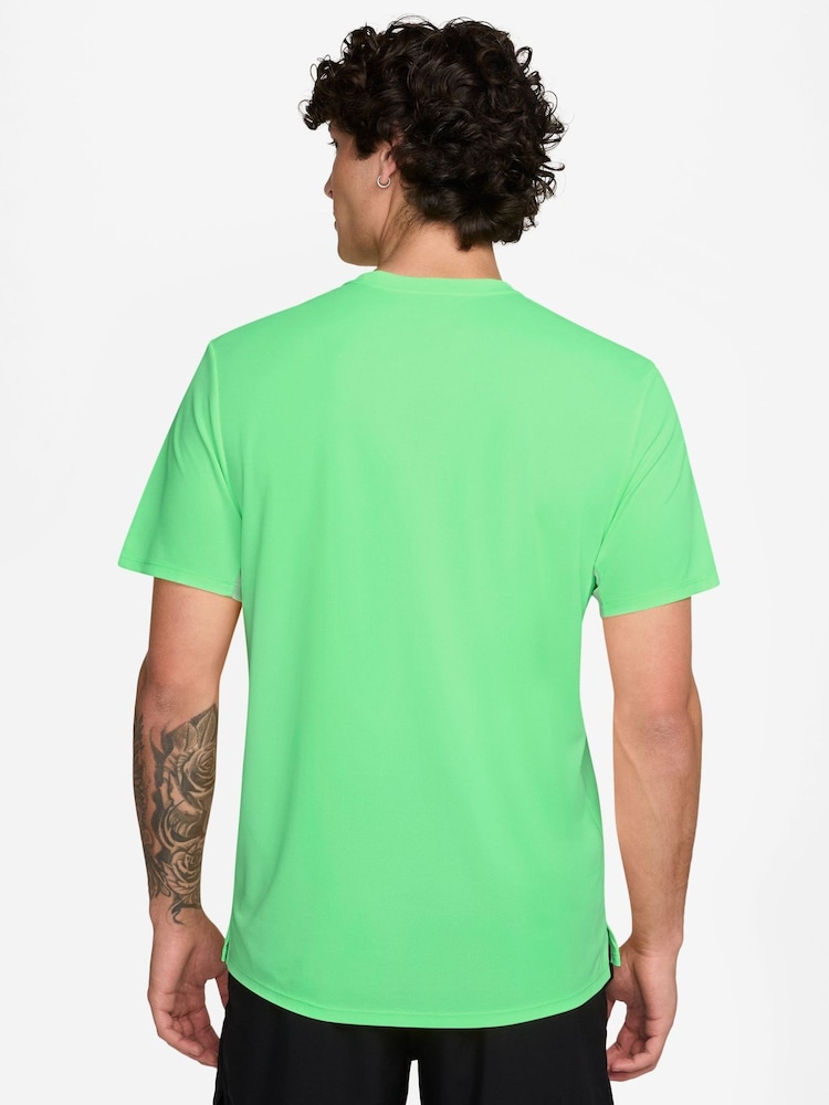 Nike Illusion Green Miler Dri-FIT UV Running T-Shirt - Image 2 of 3