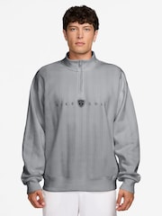 Nike Black Fairway Fresh Therma-FIT Oversized 1/2-Zip Golf Top - Image 1 of 3