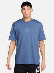 Nike Indigo Storm Blue Athletic Club Training T-Shirt - Image 1 of 3
