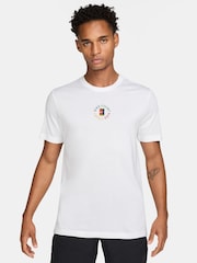 Nike White NikeCourt Dri-FIT Tennis T-Shirt - Image 1 of 3