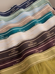 Blues/Grey Cotton Modal 10 pack Signature Hipster Boxers - Image 12 of 12