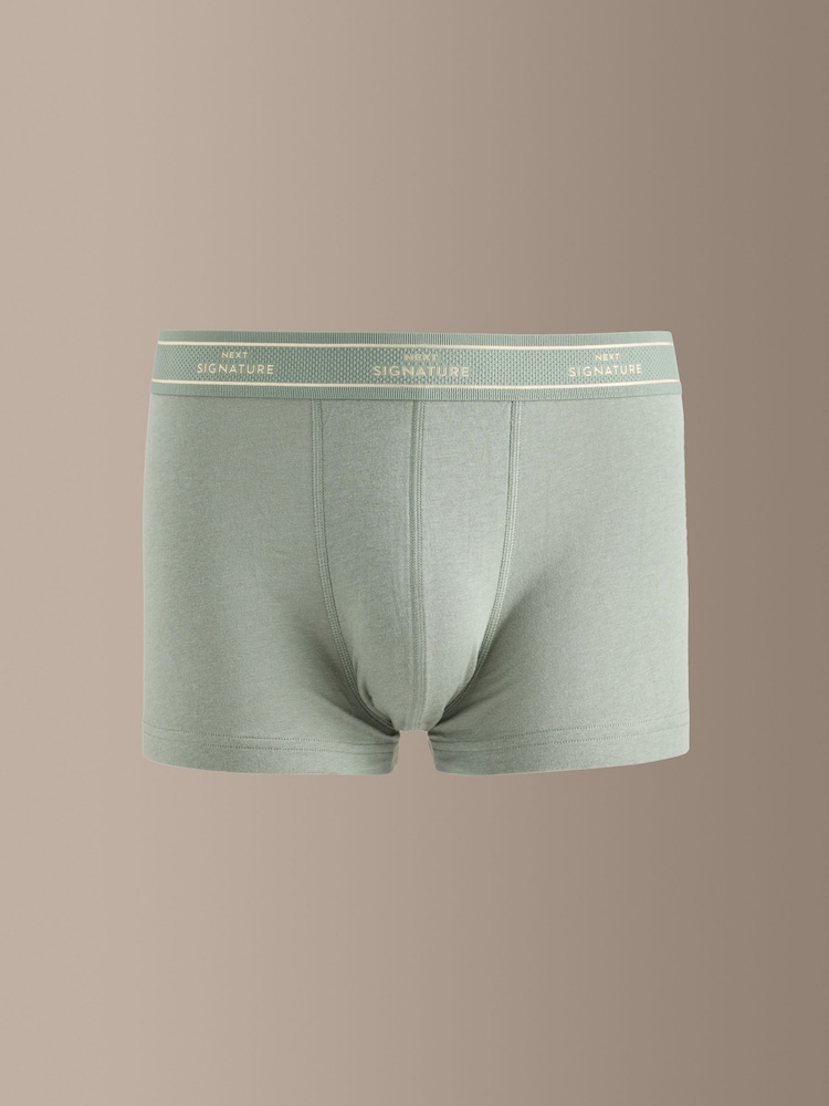 Blues/Grey Cotton Modal 10 pack Signature Hipster Boxers - Image 2 of 12 Blues/Grey Cotton Modal 10 pack Signature Hipster Boxers - Image 2 of 12