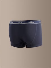 Blues/Grey Cotton Modal 10 pack Signature Hipster Boxers - Image 4 of 12