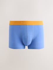 Red/Blue/Green Contrast Waistband Hipster Cotton Rich Trunks 5 Pack - Image 3 of 10