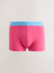 Red/Blue/Green Contrast Waistband Hipster Cotton Rich Trunks 5 Pack - Image 4 of 10