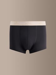 Black Cotton Modal 4 pack Signature Hipster Boxers - Image 4 of 8