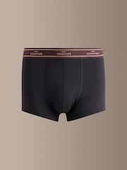 Black Cotton Modal 4 pack Signature Hipster Boxers - Image 5 of 8