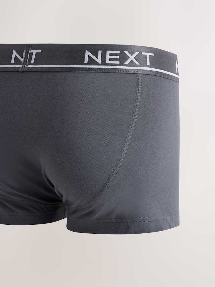 Grey Hipster Trunks 5 Pack - Image 10 of 10