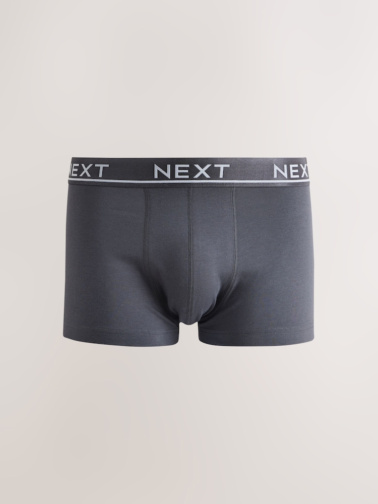 Grey Hipster Trunks 5 Pack - Image 2 of 10