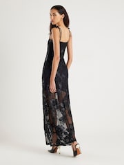 River Island Black Cornelli Maxi Dress - Image 3 of 4