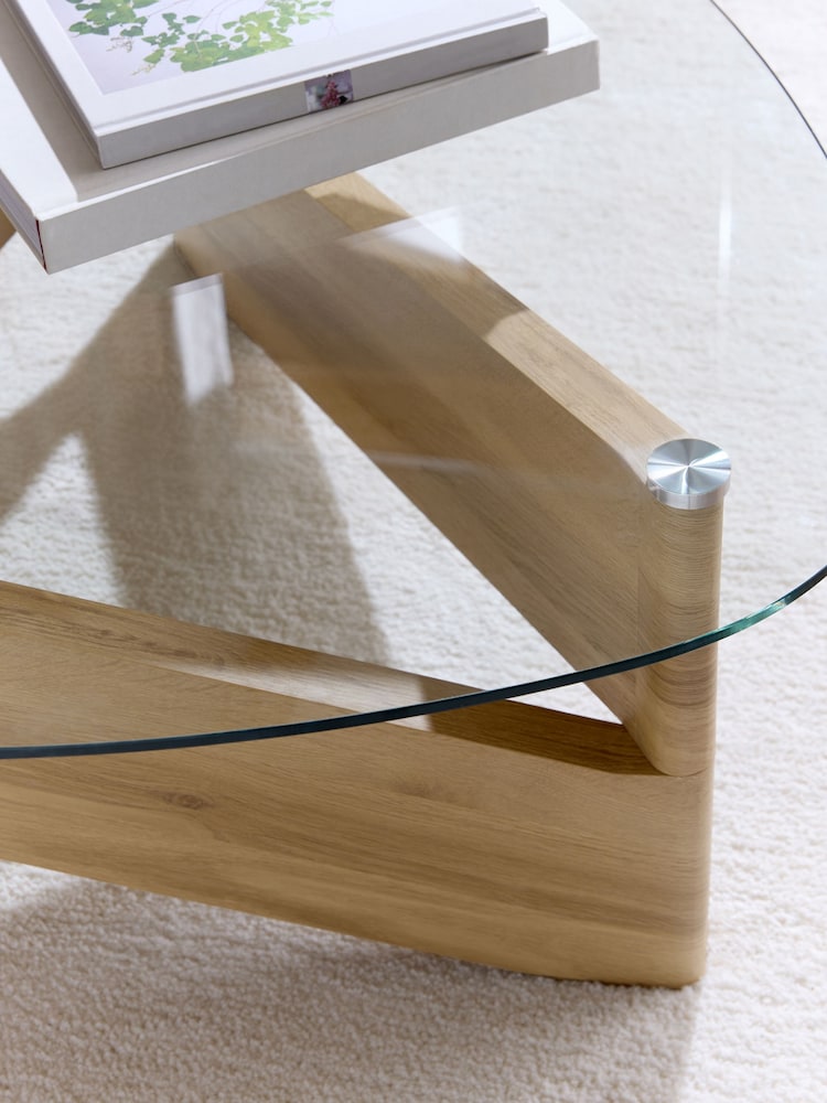 Light Natural Wilson Oak Effect Coffee Table - Image 6 of 6