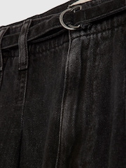 Negro - River Island Wide Leg Tie Front Jeans - Imagen 6 de 6