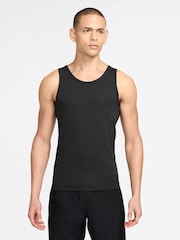 Czarny - Nike Athletic Club Ribbed Training Vest - Obraz 1 z 3
