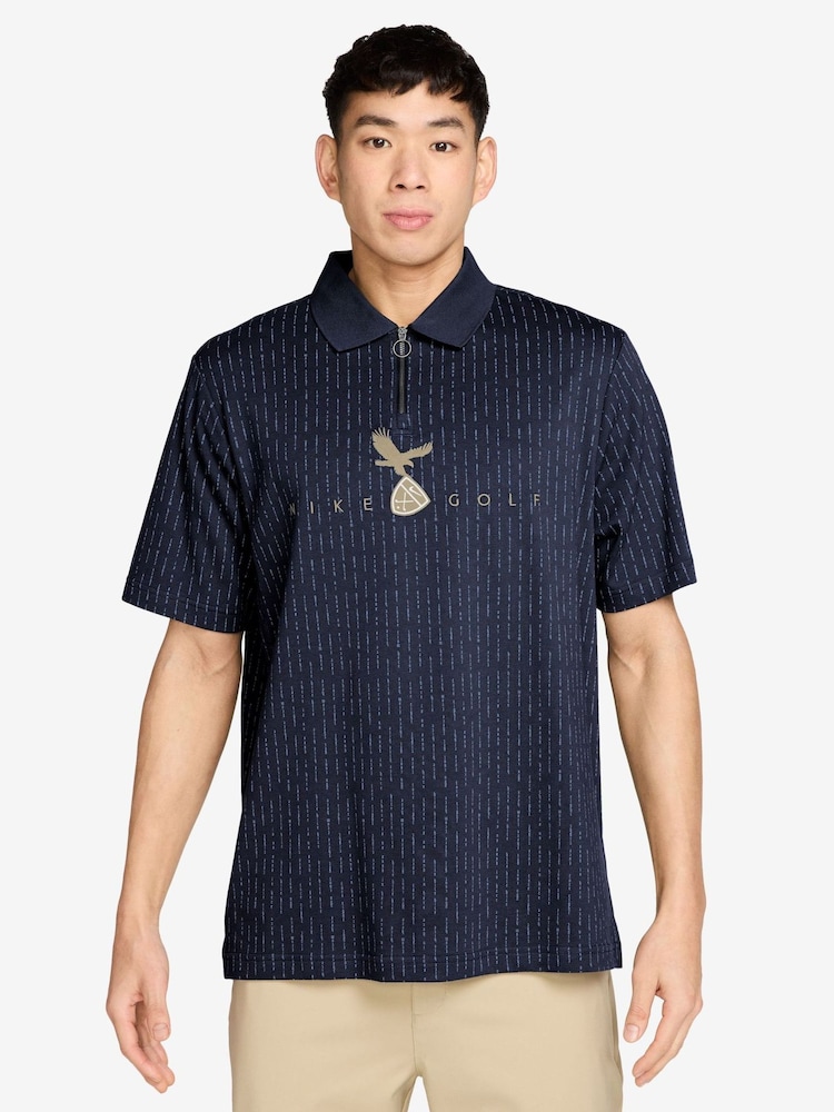 Azul - Nike Fairway Fresh Dri-FIT Golf Polo Shirt - Imagem 1 de 3