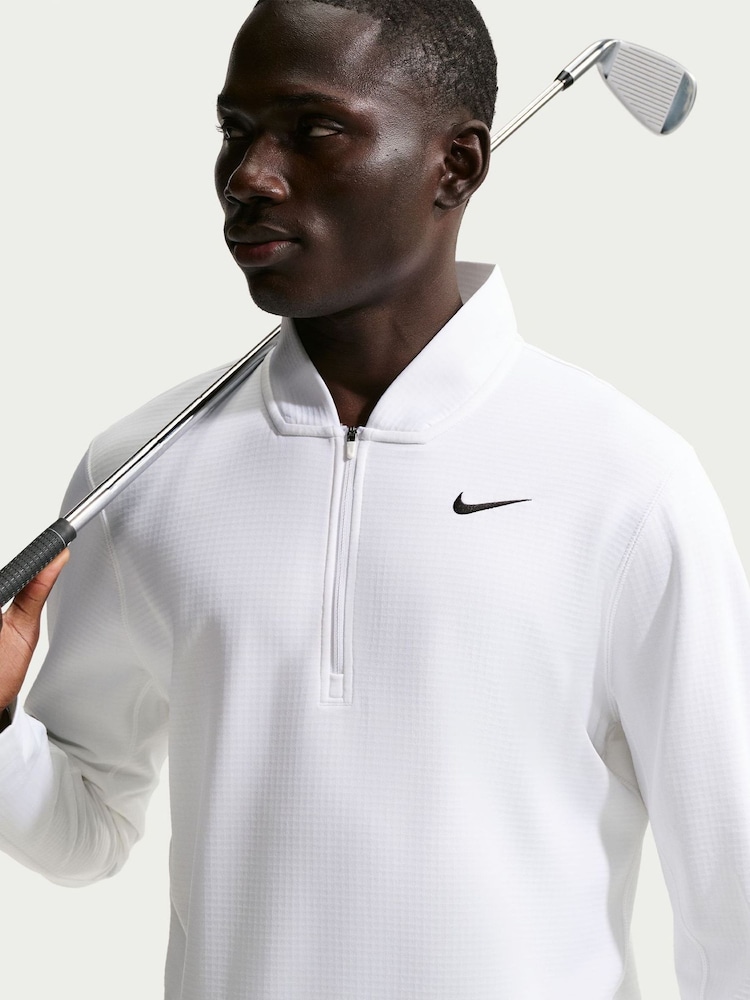 Nike White Velocity Therma-FIT 1/2-Zip Golf Sweat Top - Image 4 of 4 Nike White Velocity Therma-FIT 1/2-Zip Golf Sweat Top - Image 4 of 4