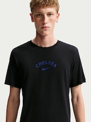 Nike Black Chelsea Football Club Men's Nike City T-Shirt - Image 3 of 6