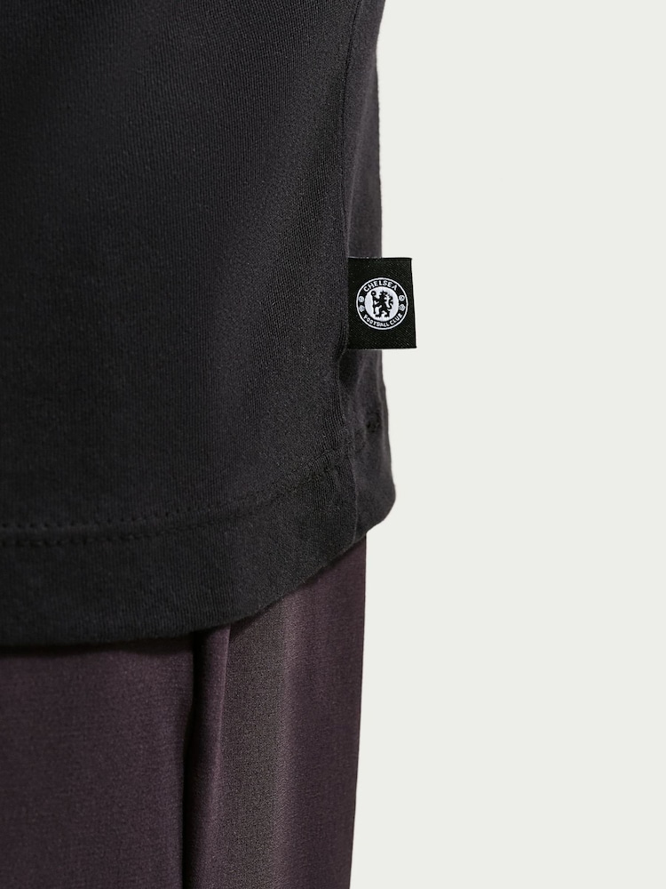 Nike Black Chelsea Football Club Men's Nike City T-Shirt - Image 6 of 6 Nike Black Chelsea Football Club Men's Nike City T-Shirt - Image 6 of 6