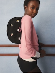 Cath Kidston Black Butterfly Bloom Sling Cross-Body Bag - Image 5 of 8