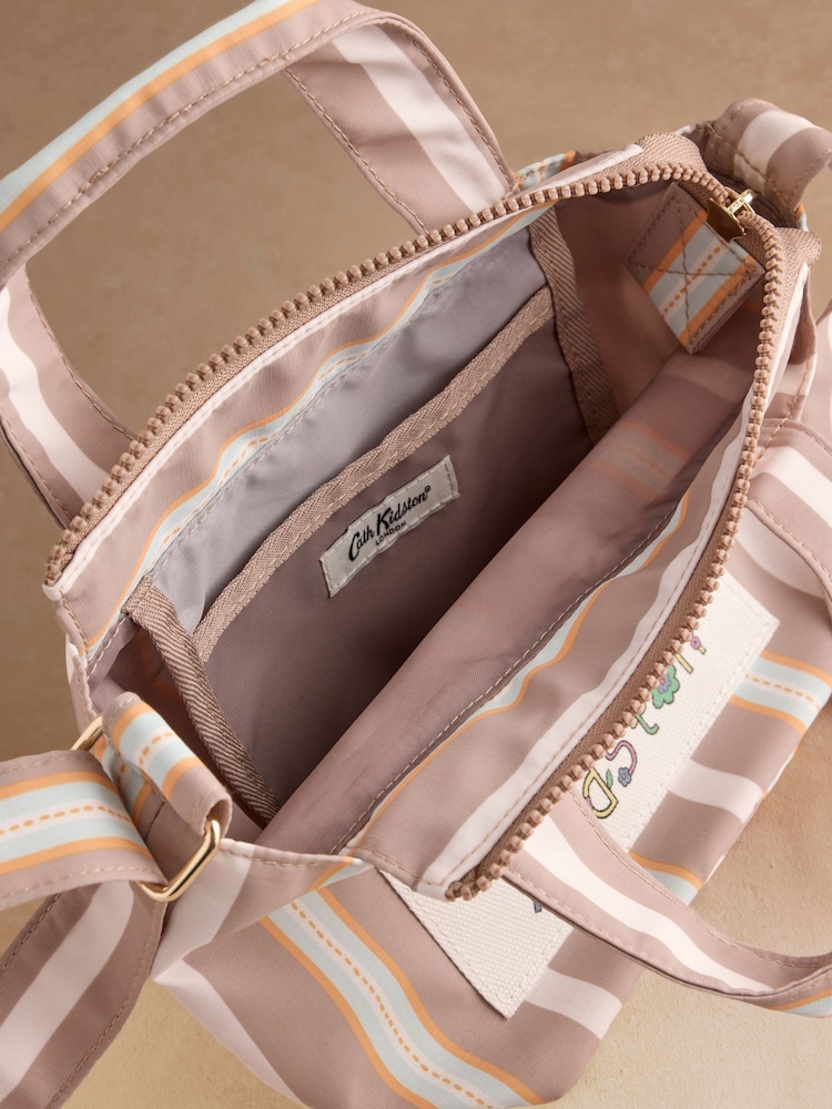Cath Kidston Brown Stripe City Cross-Body Bag - Image 5 of 5 Cath Kidston Brown Stripe City Cross-Body Bag - Image 5 of 5
