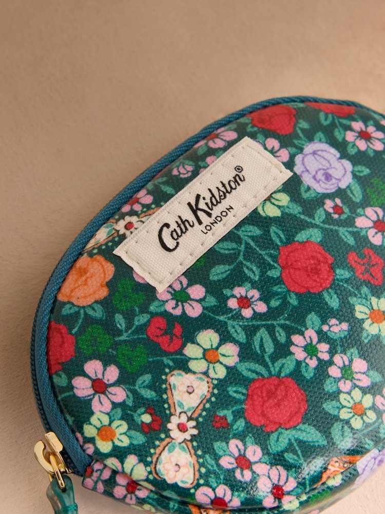 Cath Kidston Green Darling Ditsy Floral Print Oval Coin Purse - Image 2 of 3 Cath Kidston Green Darling Ditsy Floral Print Oval Coin Purse - Image 2 of 3