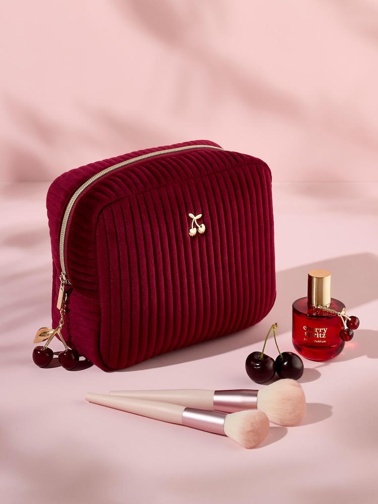 Cherry Makeup Bag - Image 1 of 5 Cherry Makeup Bag - Image 1 of 5