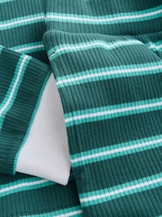 Green Rugby Top And Wide Leg Trousers Set (3-16yrs) - Image 9 of 10